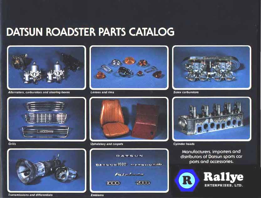 datsun roadster parts rallye